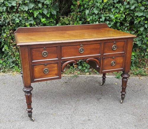 Victorian mahogany writing - mahogany,
