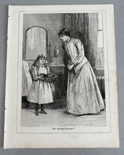 Lovely antique print engraving - lovely,