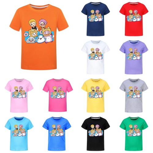 Kids lankybox cartoon shirt - kids,