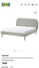 bed frame double with mattress