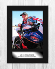 John McGuinness A4 signed