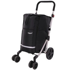 Shopping Trolley 6-Wheel Expandable Lightweight 74L Hard-Wearing, Large Capacity