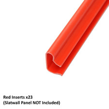 Slatwall Panel PVC Inserts Red