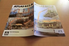 Brochure Atlas Weyhausen Truck Loading Crane 852 A Edition 1984 Pictures Data Brochure