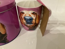  TIPPERARY CRYSTAL MUTZ  EOIN O'CONNOR "puppy love  " MUG IN TIN 
