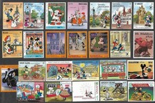 Disney stamps 25 all different