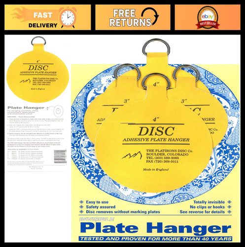 Adhesive plate hanger set - plate,