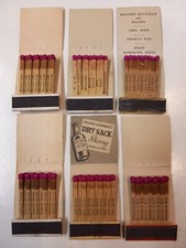 6 Vintage Bryant & Mays Bookmatches - ALL MATCHES - Old Matchbooks - Vintage