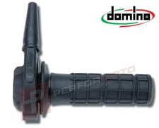 Domino Black Ghepard Single Pull Throttle to fit Café Racer Bikes