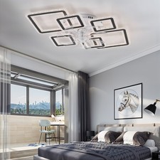 LED Ceiling Fan Light Bedroom Living Room Chandelier Lamp APP Remote Control