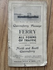 Queensferry Passage Ferry For Conveyance Of All Forms Of Traffic Booklet