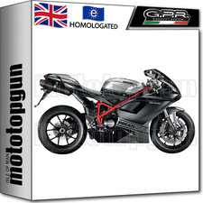 GPR 2 EXHAUST HOM FURORE BLACK DUCATI 848 2007 07 2008 08 2009 09 2010 10