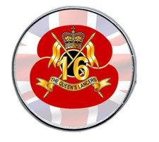16th 5th The Queens Royal Lancers Poppi lapel pin badge 25mm remembrance