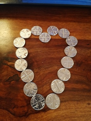 Shield section coin five - shield,