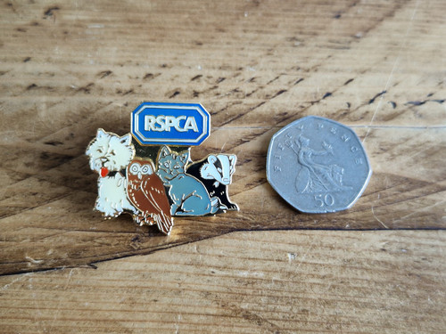 Vintage rare rspca - rspca, pin