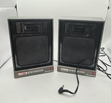 Vintage Binatone Soundsac 01/1167 2 Way Speaker System Black Wired 300 Ohm Max