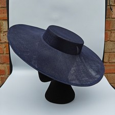 navy large fascinator