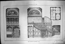 Antique Print New Staircase