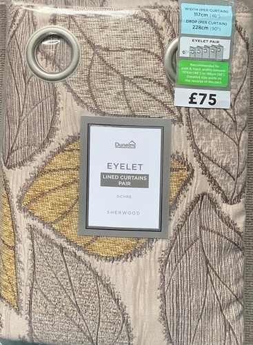 Dunelm sherwood ochre brown - sherwood, &