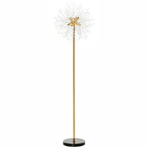 Homcom modern floor lamp with - lamp,