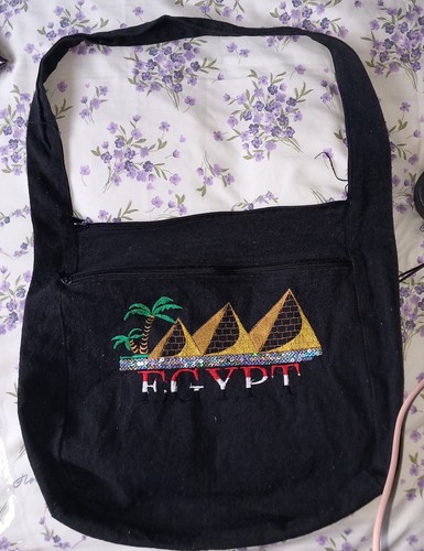 Large egypt motif tote - tote, bag.top