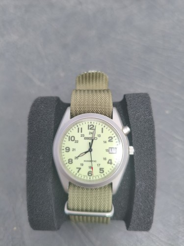 Mens seiko kinetic military - seiko,