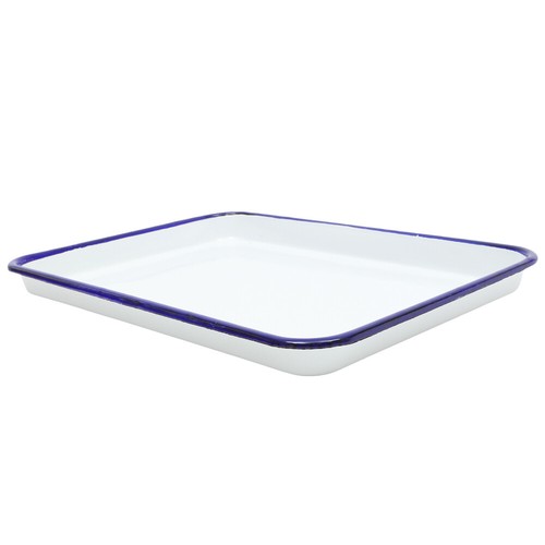 Enamel baking pan tin dish - pan,