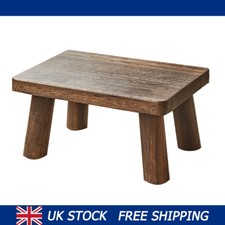 Wooden Footrest Low Stool Change Shoes Footstool Furniture Bedroom 30X20X15Cm
