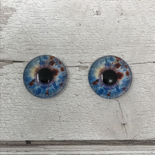 Pair blue glass - pair,