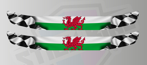Wales dragon chequered flag - dragon,