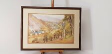 VINTAGE PRINT ''THE PASS OF RYVOAN '' SCOTLAND BY DAVID CURTIS