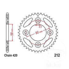 JT Rear Sprocket 37 Tooth 420