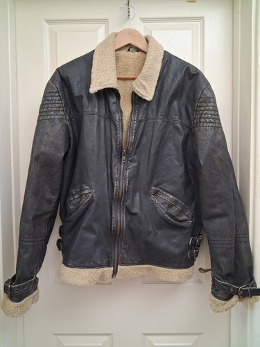 Vintage mens aviator biker - mens,