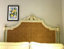 AND SO TO BED FRENCH CANED LOUIS STYLE JULIET HEADBOARD