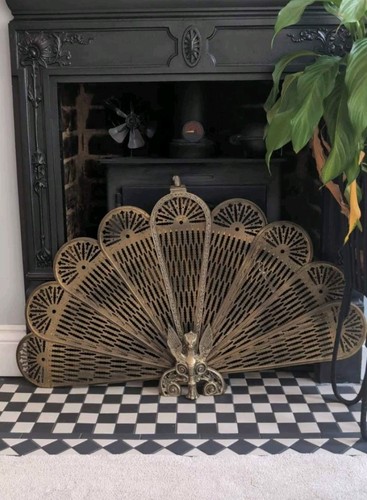 Brass art deco phoenix fire - art,