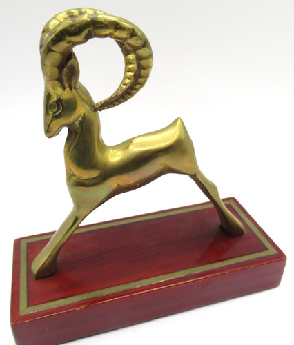 Art deco brass ram figure - deco,
