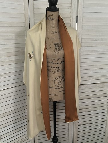 Pure silk ply - silk, embroidered