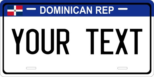 Dominican rep blue license - dominican,