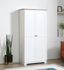 Tall Freestanding White Wooden