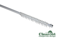 1150 mm Campervan/Motorhome Curtain Track, Silent Gliss Sliders and Hooks