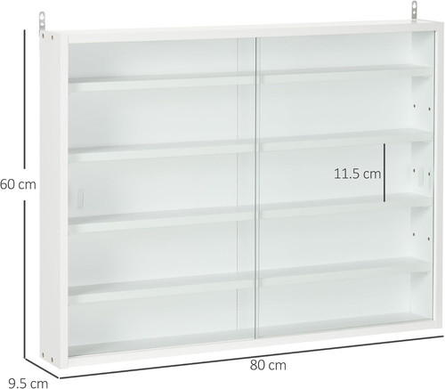Tier wall mounted display - 5-tier,