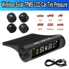 Wireless Solar TPMS LCD Car