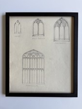 Antique framed architectural - antique,