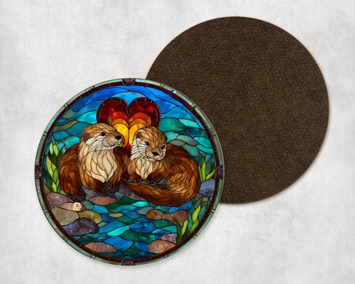 Otter couple valentines - otter,