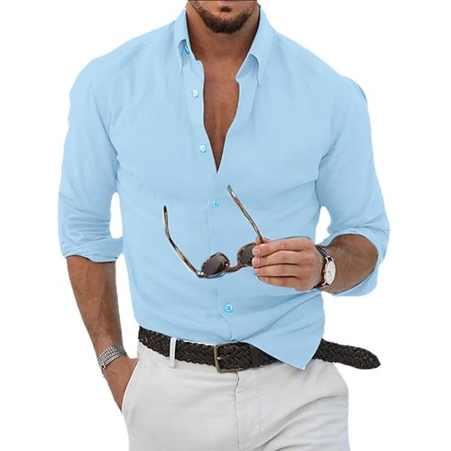 Cotton linen shirts mens - cotton,