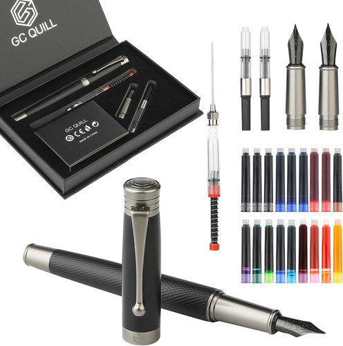 Fountain pen set fine - -, &