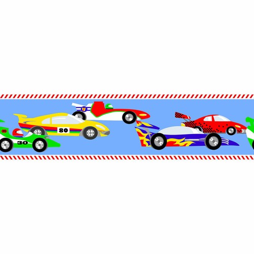 Racing car wall border - racing,