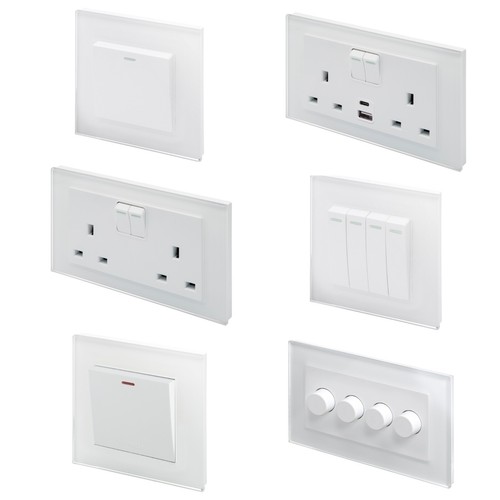 Retrotouch white glass - white,