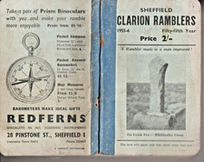 Sheffield Clarion Ramblers 1955-56   55th year