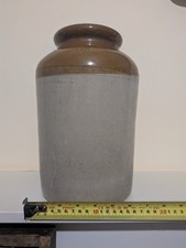 Earthenware Stoneware Large Pot Vintage Antique XIX Marking - Vase Home Decor